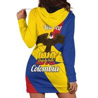 Personalised Colombia Independence Day Hoodie Dress 1810 Libertad y Orden