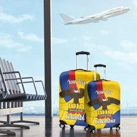 Personalised Colombia Independence Day Luggage Cover 1810 Libertad y Orden