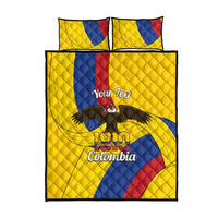 Personalised Colombia Independence Day Quilt Bed Set 1810 Libertad y Orden