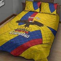 Personalised Colombia Independence Day Quilt Bed Set 1810 Libertad y Orden