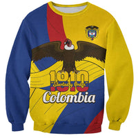 Personalised Colombia Independence Day Sweatshirt 1810 Libertad y Orden