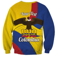 Personalised Colombia Independence Day Sweatshirt 1810 Libertad y Orden