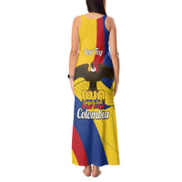 Personalised Colombia Independence Day Tank Maxi Dress 1810 Libertad y Orden