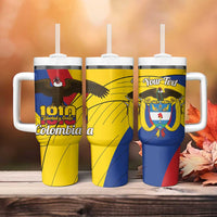 Personalised Colombia Independence Day Tumbler With Handle 1810 Libertad y Orden