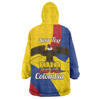 Personalised Colombia Independence Day Wearable Blanket Hoodie 1810 Libertad y Orden