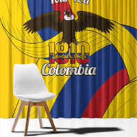 Personalised Colombia Independence Day Window Curtain 1810 Libertad y Orden