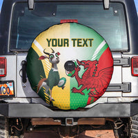 Custom South Africa And Wales Rugby Spare Tire Cover Springboks Welsh Mascots Dynamic Version - Wonder Print Shop