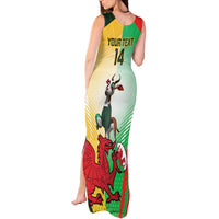 Custom South Africa And Wales Rugby Tank Maxi Dress Springboks Welsh Mascots Dynamic Version - Wonder Print Shop