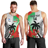 Custom Fiji And Wales Rugby Men Tank Top Fijian Tapa Welsh Mascots Dynamic Version - Wonder Print Shop