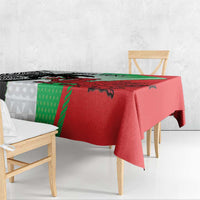 Custom Fiji And Wales Rugby Tablecloth Fijian Tapa Welsh Mascots Dynamic Version - Wonder Print Shop