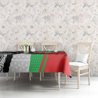 Custom Fiji And Wales Rugby Tablecloth Fijian Tapa Welsh Mascots Dynamic Version - Wonder Print Shop