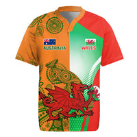 Custom Australia And Wales Rugby Rugby Jersey Wallabies Welsh Mascots Dynamic Version - Wonder Print Shop