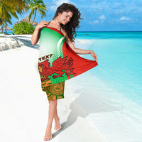 Custom Australia And Wales Rugby Sarong Wallabies Welsh Mascots Dynamic Version - Wonder Print Shop