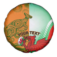 Custom Australia And Wales Rugby Spare Tire Cover Wallabies Welsh Mascots Dynamic Version - Wonder Print Shop