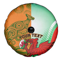 Custom Australia And Wales Rugby Spare Tire Cover Wallabies Welsh Mascots Dynamic Version - Wonder Print Shop