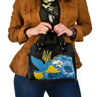 Ukraine Independence Day Shoulder Handbag Slava Ukraini Ukrainian Trident With Sunflowers