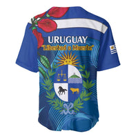 Uruguay Independence Day Baseball Jersey 25 De Agosto Coat Of Arms With Ceibo - Wonder Print Shop