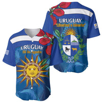 Uruguay Independence Day Baseball Jersey 25 De Agosto Coat Of Arms With Ceibo - Wonder Print Shop