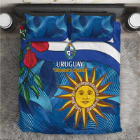 Uruguay Independence Day Bedding Set 25 De Agosto Coat Of Arms With Ceibo - Wonder Print Shop
