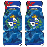 Uruguay Independence Day Car Mats 25 De Agosto Coat Of Arms With Ceibo - Wonder Print Shop