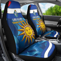 Uruguay Independence Day Car Seat Cover 25 De Agosto Coat Of Arms With Ceibo - Wonder Print Shop