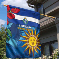 Uruguay Independence Day Garden Flag 25 De Agosto Coat Of Arms With Ceibo - Wonder Print Shop