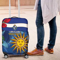 Uruguay Independence Day Luggage Cover 25 De Agosto Coat Of Arms With Ceibo - Wonder Print Shop
