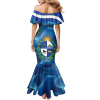 Uruguay Independence Day Mermaid Dress 25 De Agosto Coat Of Arms With Ceibo - Wonder Print Shop