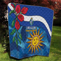 Uruguay Independence Day Quilt 25 De Agosto Coat Of Arms With Ceibo - Wonder Print Shop