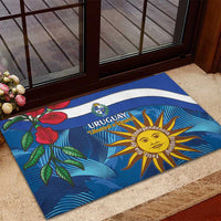 Uruguay Independence Day Rubber Doormat 25 De Agosto Coat Of Arms With Ceibo - Wonder Print Shop