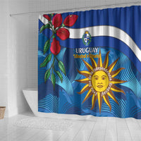 Uruguay Independence Day Shower Curtain 25 De Agosto Coat Of Arms With Ceibo