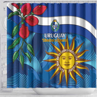Uruguay Independence Day Shower Curtain 25 De Agosto Coat Of Arms With Ceibo