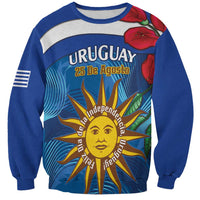 Uruguay Independence Day Sweatshirt 25 De Agosto Coat Of Arms With Ceibo - Wonder Print Shop