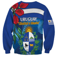 Uruguay Independence Day Sweatshirt 25 De Agosto Coat Of Arms With Ceibo - Wonder Print Shop