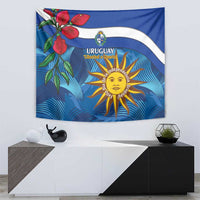 Uruguay Independence Day Tapestry 25 De Agosto Coat Of Arms With Ceibo - Wonder Print Shop