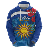 Uruguay Independence Day Zip Hoodie 25 De Agosto Coat Of Arms With Ceibo - Wonder Print Shop