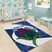 Custom Scotland Rugby Area Rug 2024 Go Champions Scottish Thistles - Wonder Print Shop