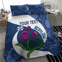 Custom Scotland Rugby Bedding Set 2024 Go Champions Scottish Thistles - Wonder Print Shop