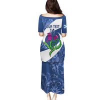 Custom Scotland Rugby Family Matching Puletasi and Hawaiian Shirt 2024 Go Champions Scottish Thistles - Wonder Print Shop