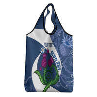 Custom Scotland Rugby Grocery Bag Go Champions Scottish Thistles