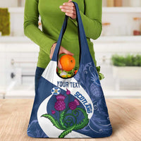Custom Scotland Rugby Grocery Bag Go Champions Scottish Thistles