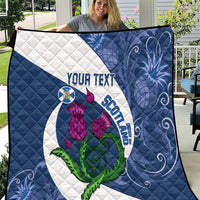 Custom Scotland Rugby Quilt 2024 Go Champions Scottish Thistles - Wonder Print Shop