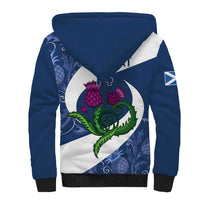 Custom Scotland Rugby Sherpa Hoodie 2024 Go Champions Scottish Thistles - Wonder Print Shop