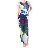 Custom Scotland Rugby Tank Maxi Dress 2024 Go Champions Scottish Thistles - Wonder Print Shop