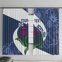Custom Scotland Rugby Window Curtain 2024 Go Champions Scottish Thistles - Wonder Print Shop