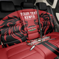 Custom Kenya Rugby Back Car Seat Cover 2024 Go Champions Simbas - Red - Wonder Print Shop