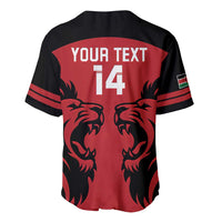 Custom Kenya Rugby Baseball Jersey 2024 Go Champions Simbas - Red - Wonder Print Shop