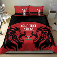 Custom Kenya Rugby Bedding Set 2024 Go Champions Simbas - Red - Wonder Print Shop
