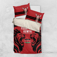 Custom Kenya Rugby Bedding Set 2024 Go Champions Simbas - Red - Wonder Print Shop