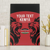 Custom Kenya Rugby Canvas Wall Art 2024 Go Champions Simbas - Red - Wonder Print Shop